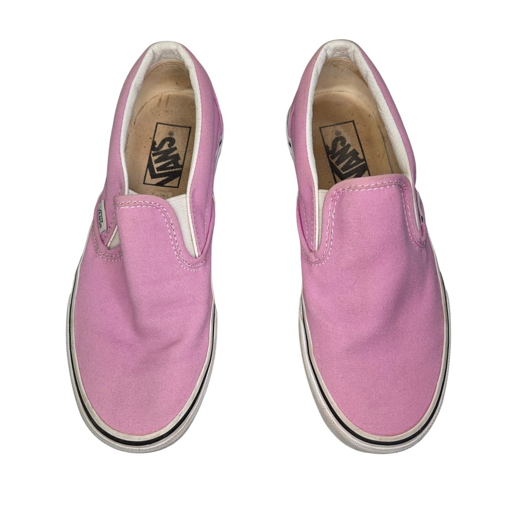 Vans Classic Slip-On Orchid Pink Canvas Skate Shoes Womens 6.5 Mens 5.0 507698